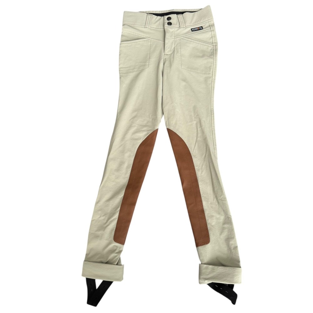 Kerrits Kids Crossover Extended Knee Patch Jodhpurs Riding Pants Horse Size M - Picture 2 of 7